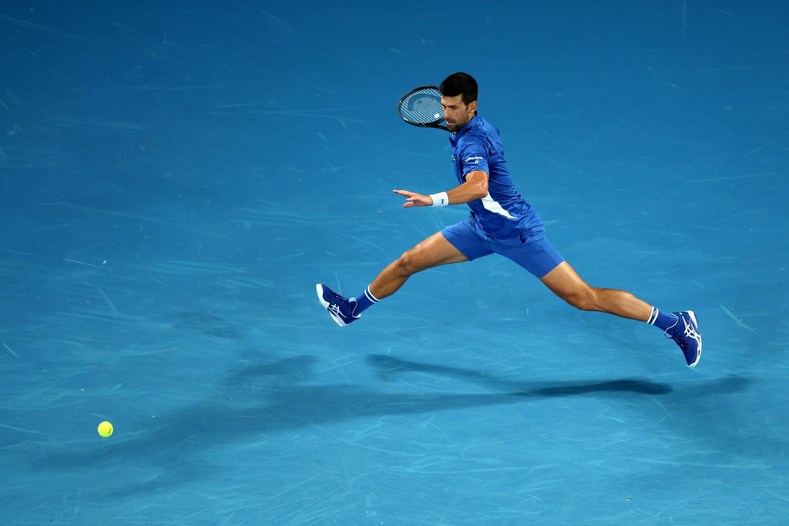 Djokovic contra Prizmic en el Open de Australia 2024.