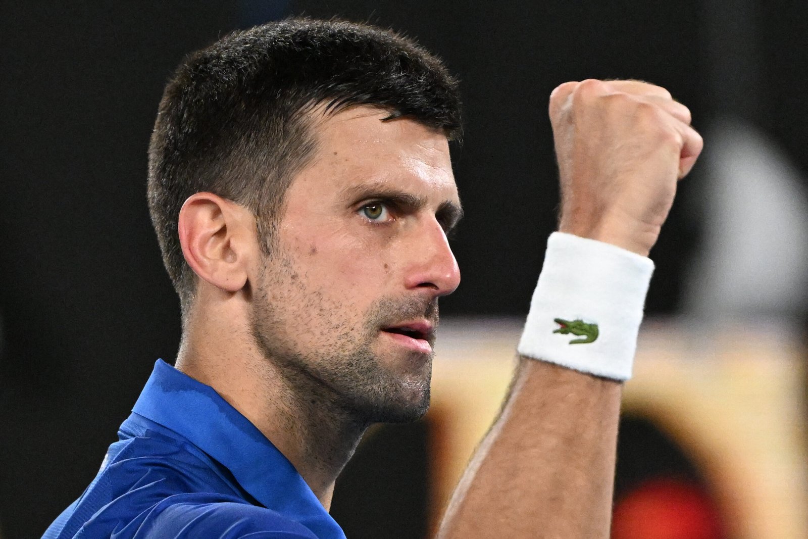 Djokovic después de ganar a Etcheverry en el Open de Australia 2024.