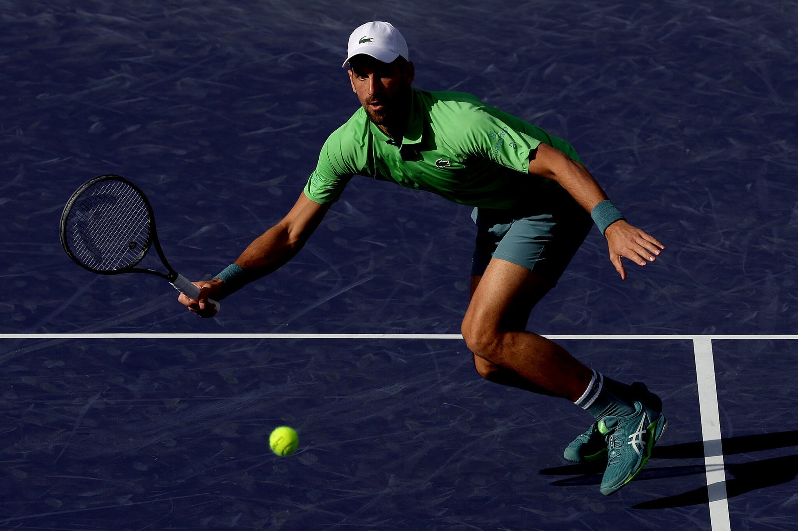 Novak Djokovic en Indian Wells 2024. Monfils.