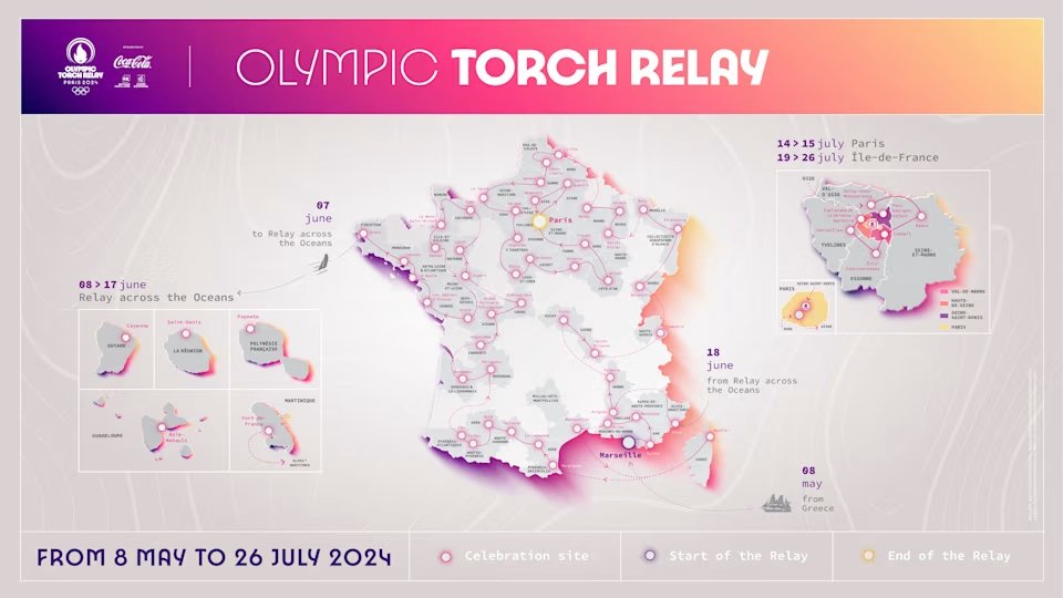 recorrido antorcha olímpica de los JJOO de París 2024