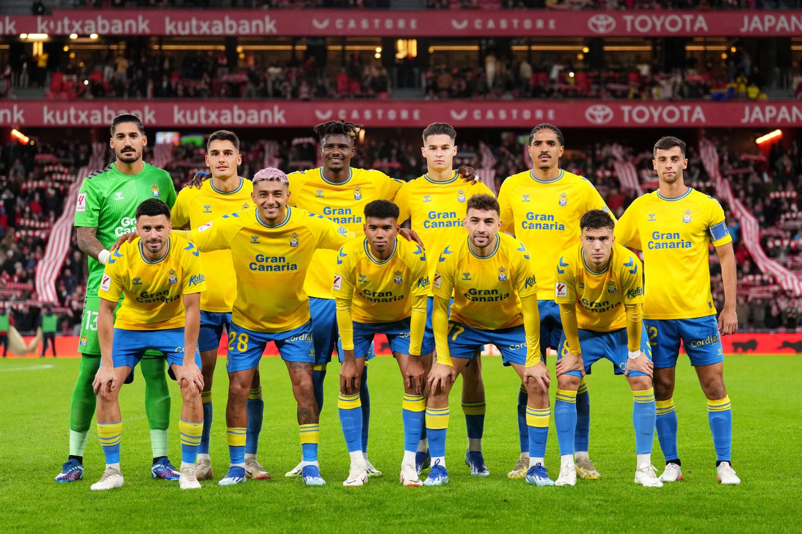 Alineación de Las Palmas frente al Athletic Club.