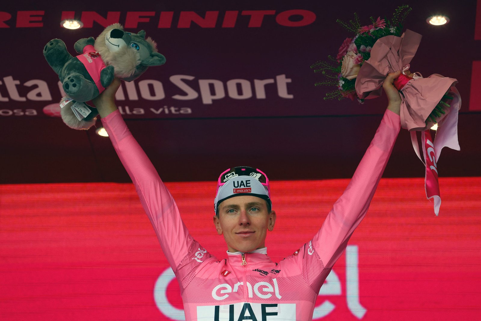 Tadej Pogacar, líder del Giro de Italia.