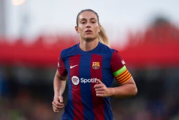 BARCELONA, SPAIN - MARCH 28: Alexia Putellas of FC Barcelona looks on during the UEFA Women's Champions League 2023/24 Quarter Final Leg Two match between FC Barcelona and SK Brann at Estadi Johan Cruyff on March 28, 2024 in Barcelona, Spain. (Photo by Pedro Salado/Getty Images)