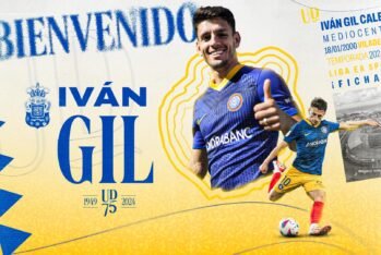 Anuncio del fichaje de Iván Gil por la UD Las Palmas.