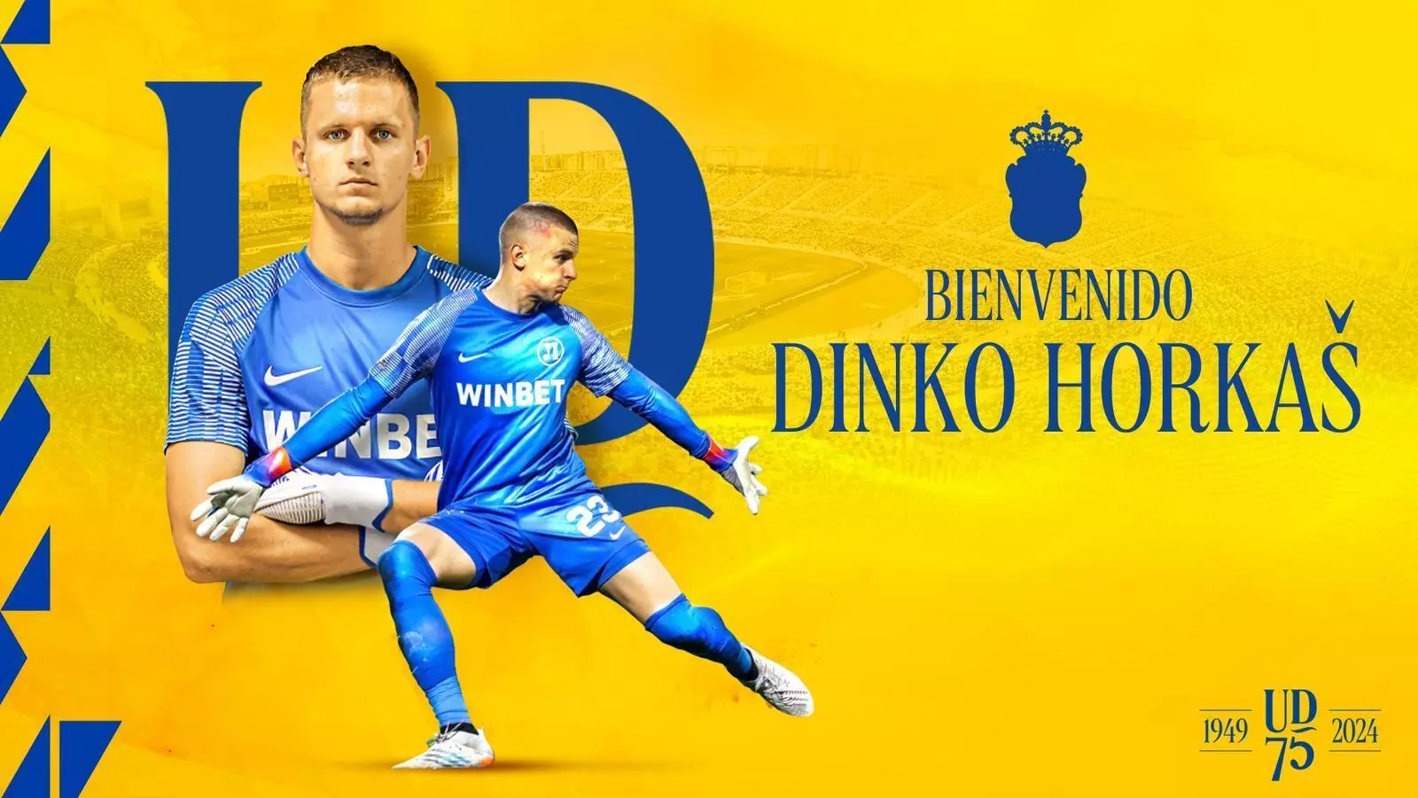 Anuncio del fichaje de Dinko Horkas por la UD Las Palmas.