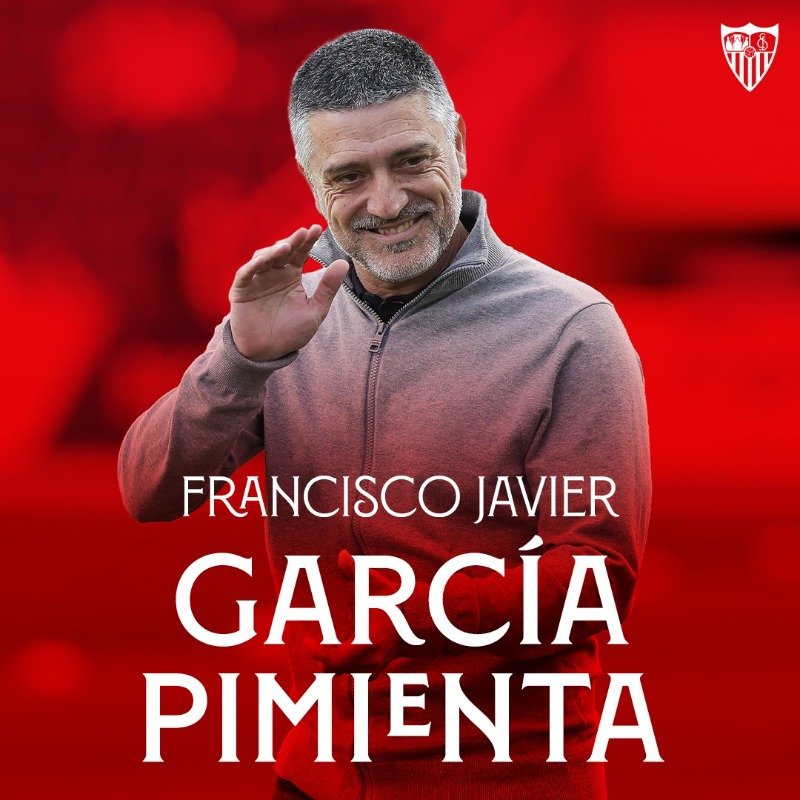 Anuncio del Sevilla a García Pimienta. FOTO: Sevilla FC