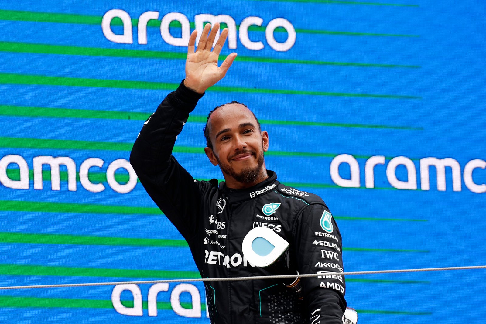 Lewis Hamilton podio