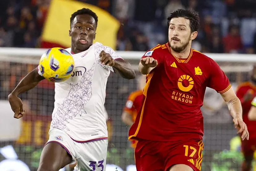 Azmoun jugando con la AS Roma esta temporada. FOTO: EFE