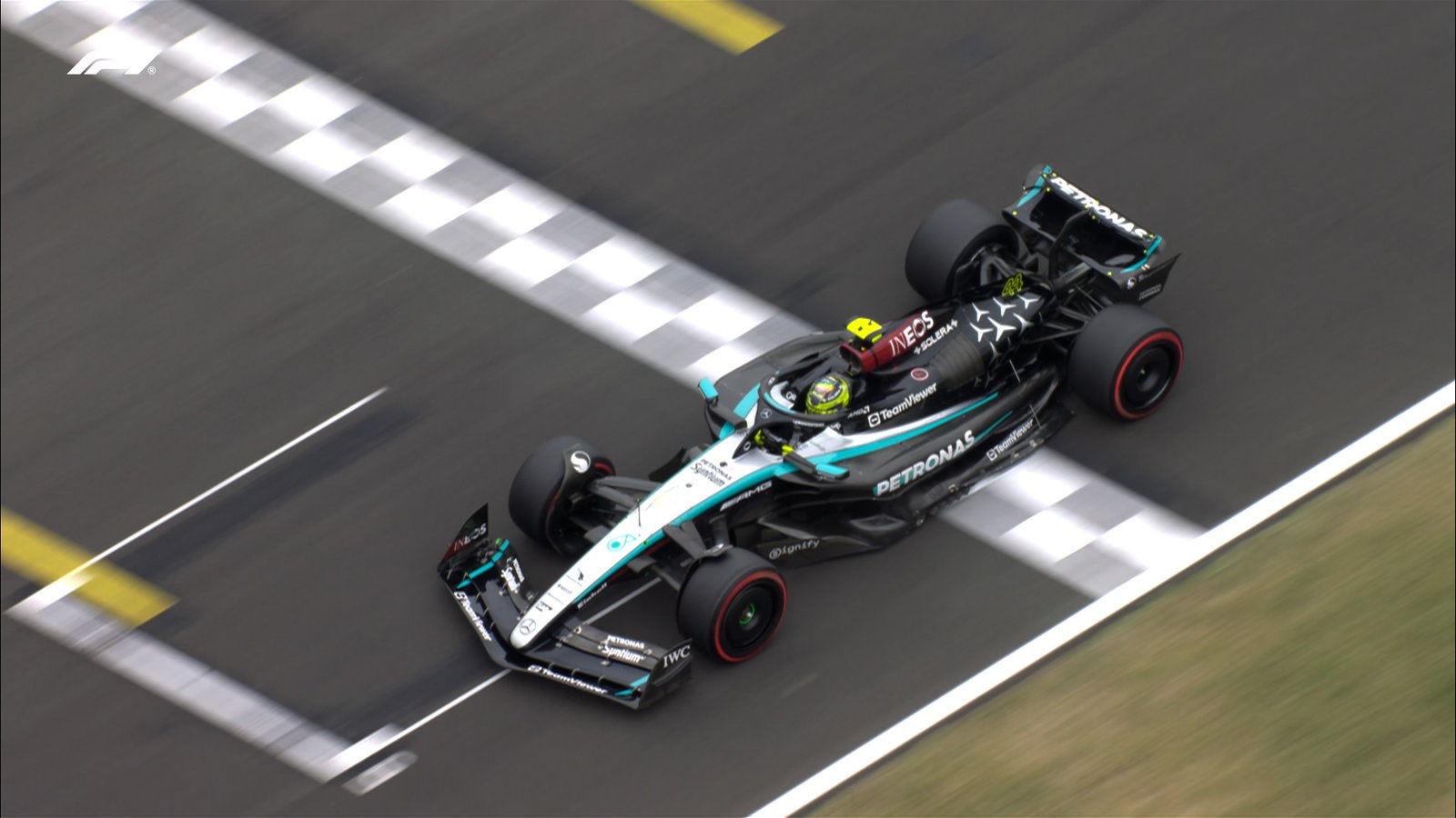 Lewis Hamilton en la clasificación del Gran Premio de Hungría