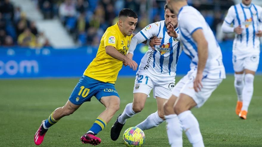 Imagen del encuentro entre Leganés y Las Palmas en la temporada 22/23. Foto: La Provincia.