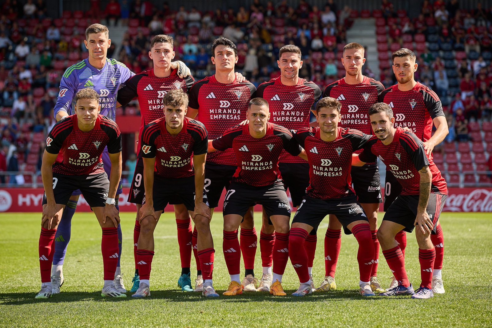 XI Inicial del CD Mirandés ante el Albacete (Foto: vía CD Mirandés / X)