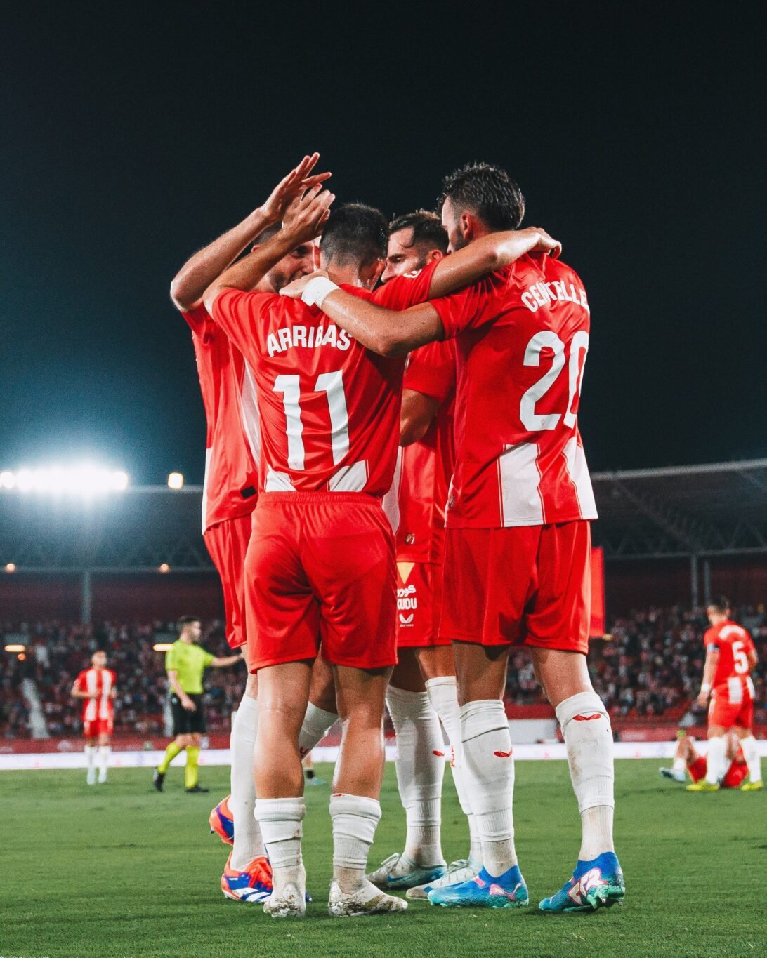 Almería celebrando 