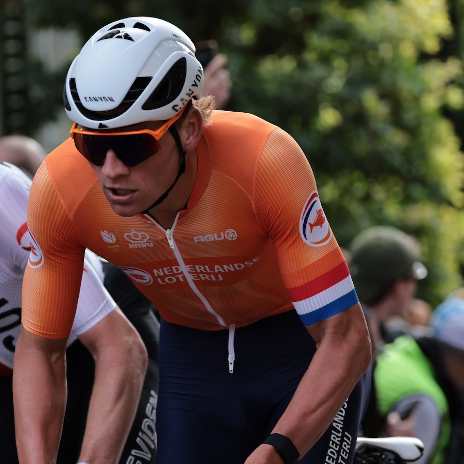 Mathieu van der Poel durante el Mundial de Zúrich 2024. Foto: UCI vía X.