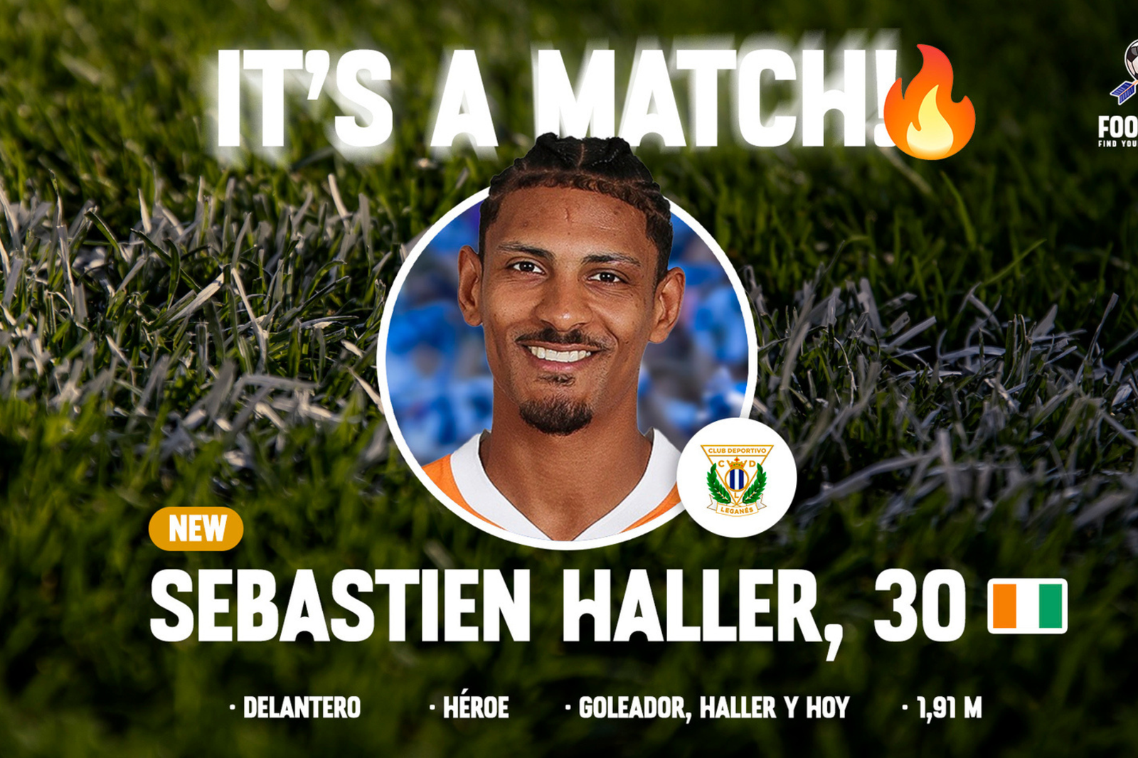 Anuncio del fichaje de Sébastien Haller por el CD Leganés