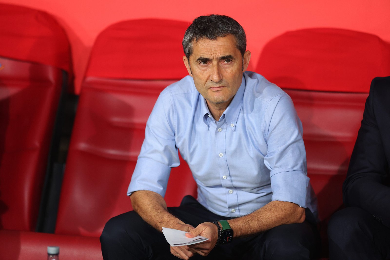 Ernesto Valverde en el banquillo