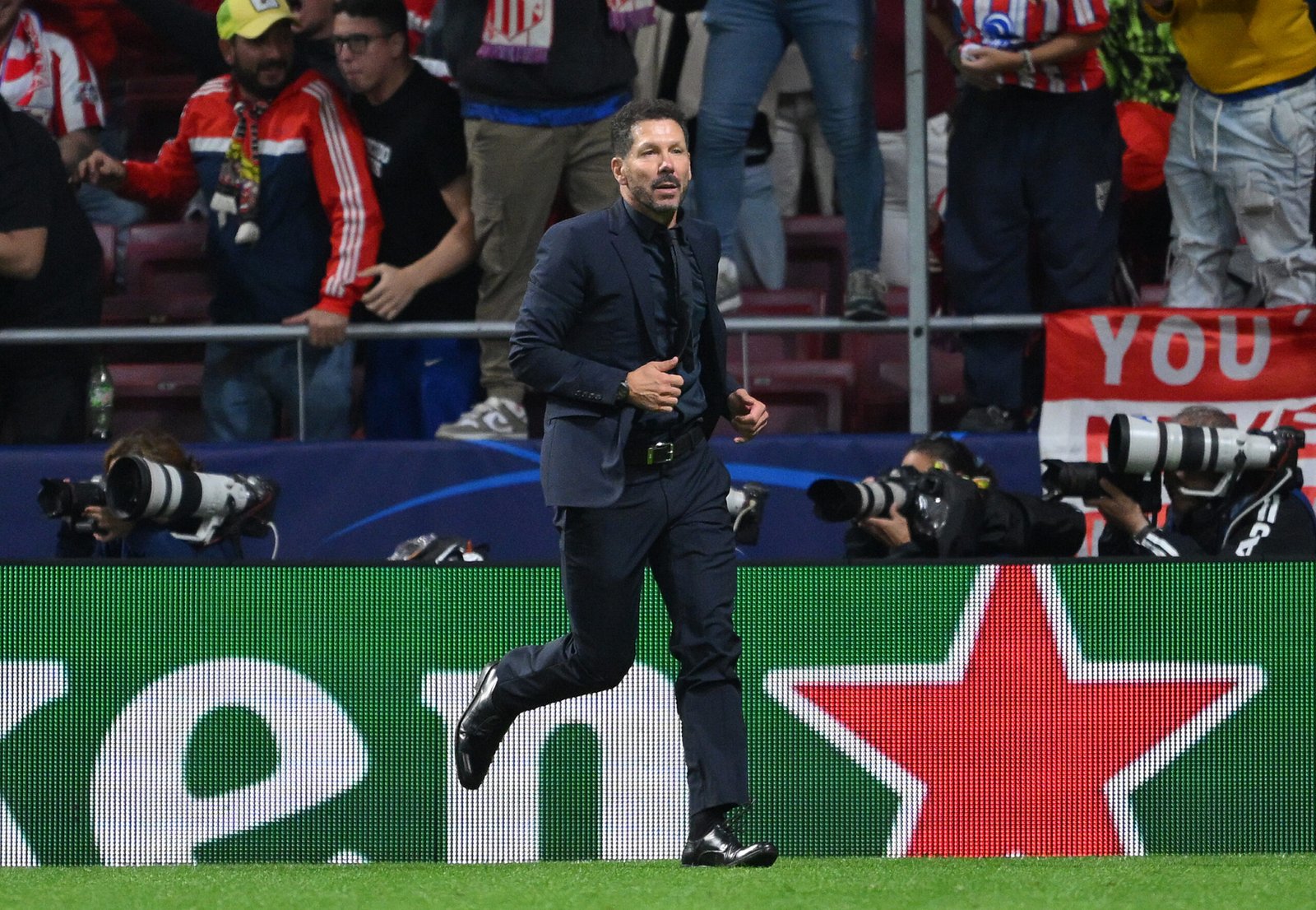 Diego Pablo Simeone, entrenador del Atlético de Madrid.