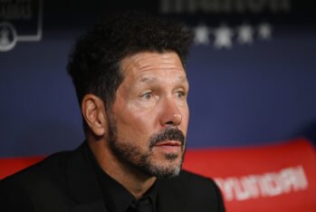 Diego Pablo Simeone, entrenador del Atlético de Madrid.