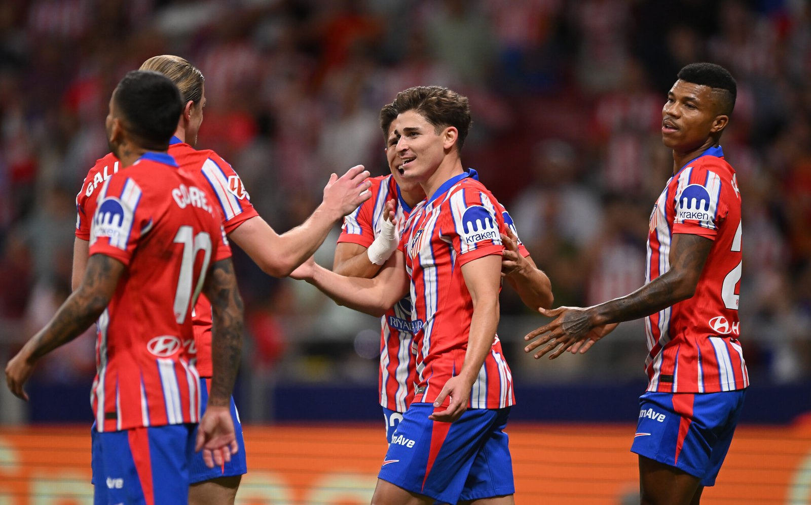 Celebración gol del Atlético de Madrid