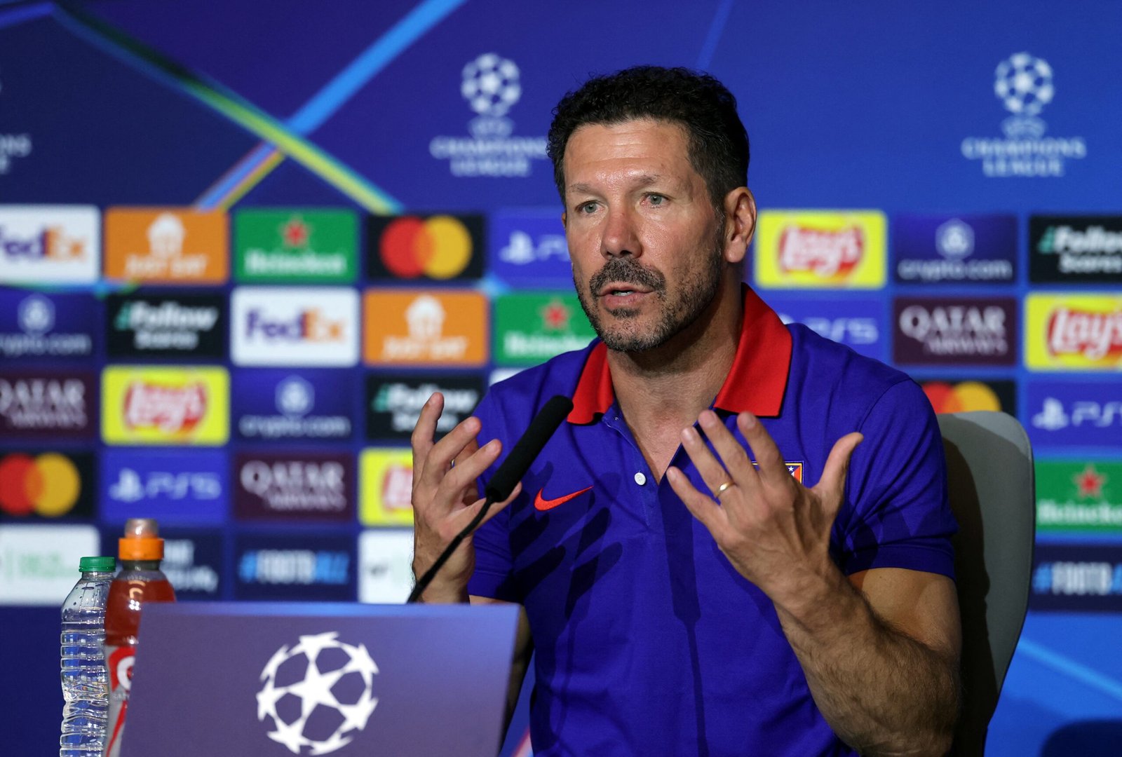 Simeone, entrenador del Atlético de Madrid.