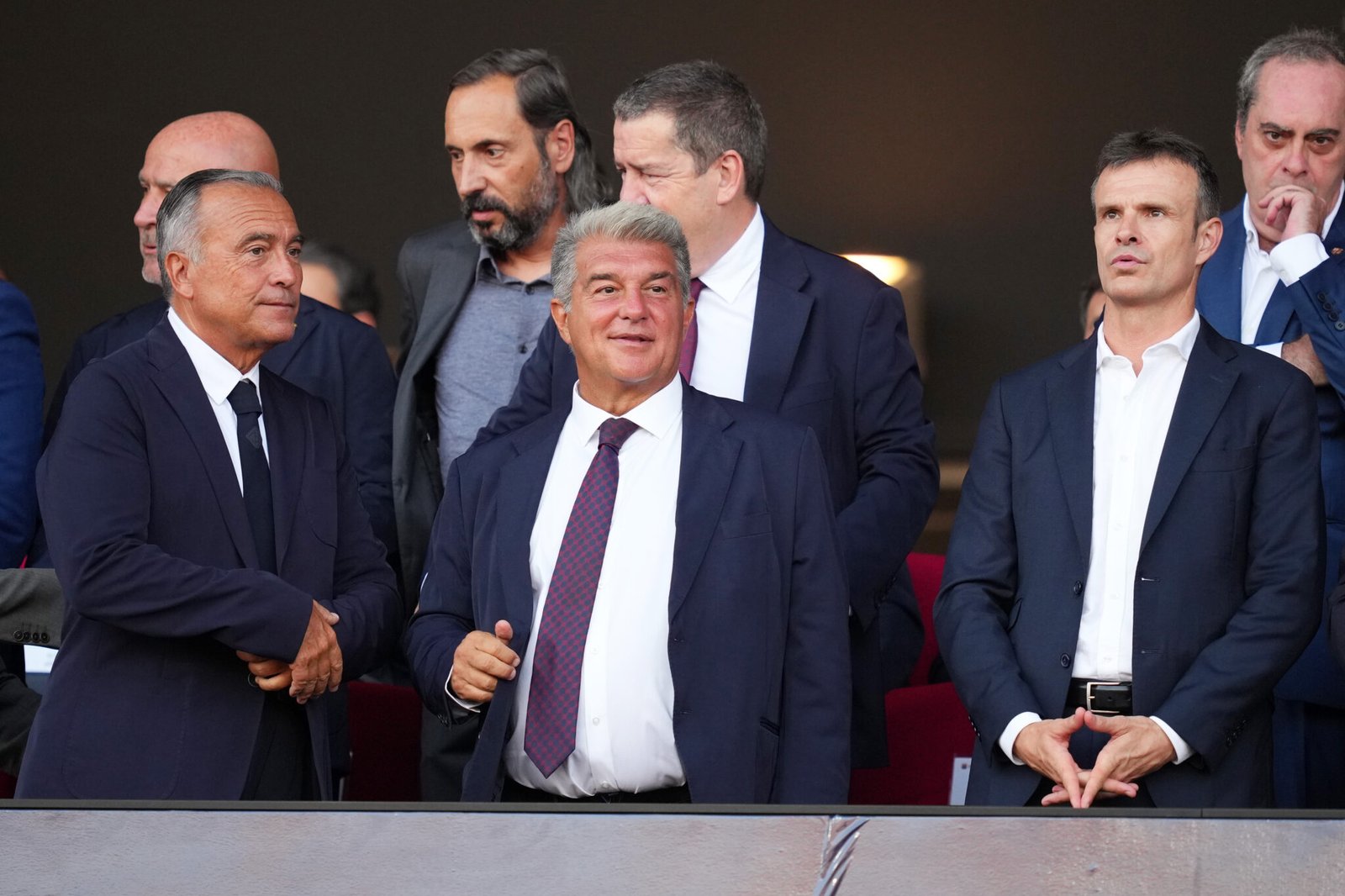 laporta en el palco el dia del athletic club