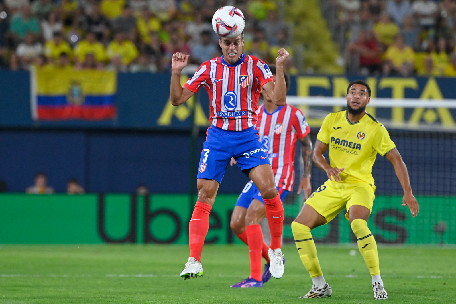 Azpilicueta en el primer partido del Atleti.