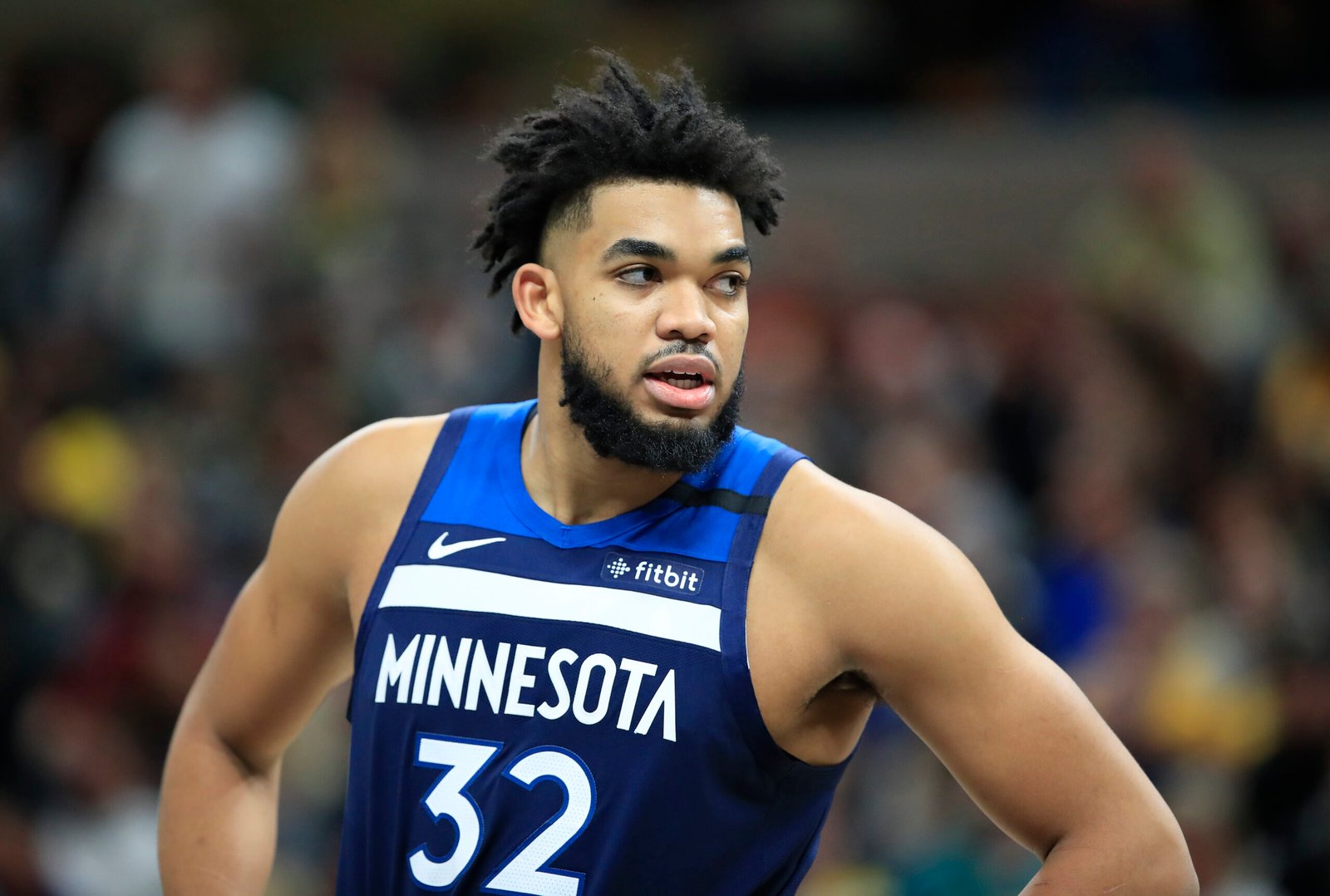 Karl Anthony-Towns #32 con los Minnesota Timberwolves contra los Pacers en el Bankers Life Fieldhouse en 17 de enero de 2020.(Fotografía: Andy Lyons/Getty Images)