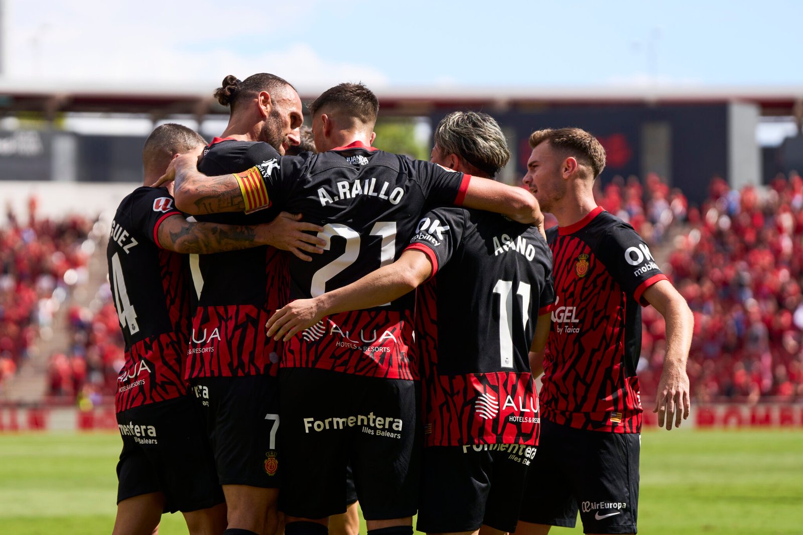 Celebración del RCD Mallorca