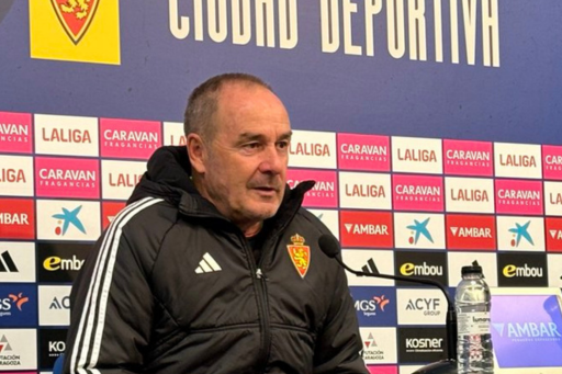 Víctor Fernández en la rueda de prensa previa al partido contra C.E L'Hospitalet