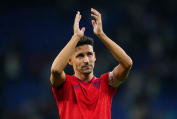 Jesús Navas en el RCDE Stadium tras la victoria del Sevilla FC