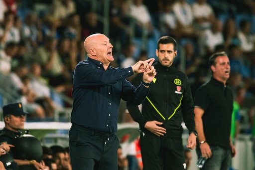 Pepe Mel en el Heliodoro López, frente al FC Cartagena