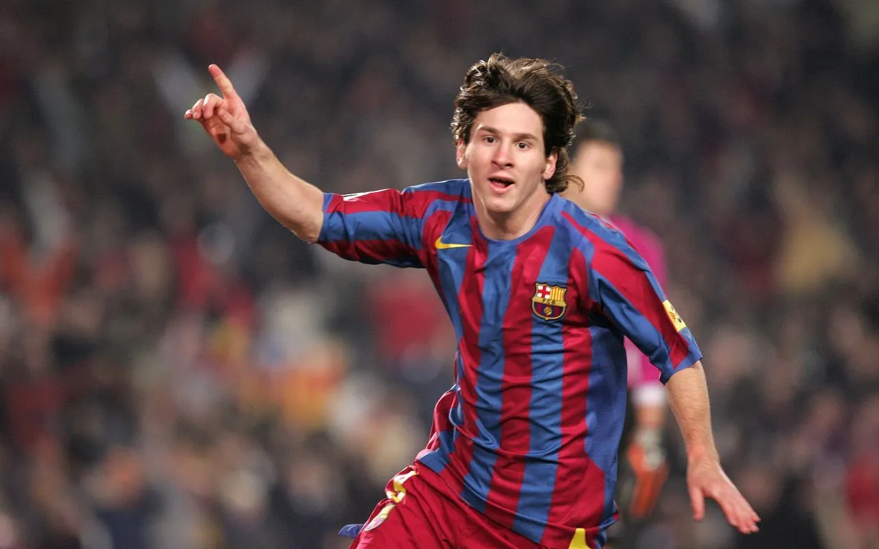 Leo Messi ante el Espanyol en 2004