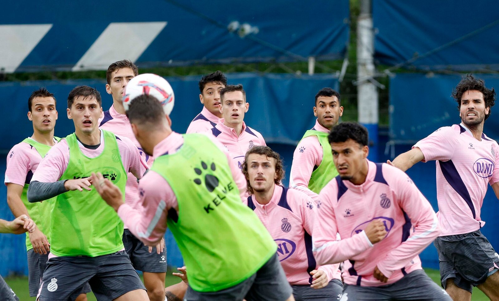 Imagen de un entrenamiento del RCD Espanyol. Fuente: RCD Espanyol/"X"