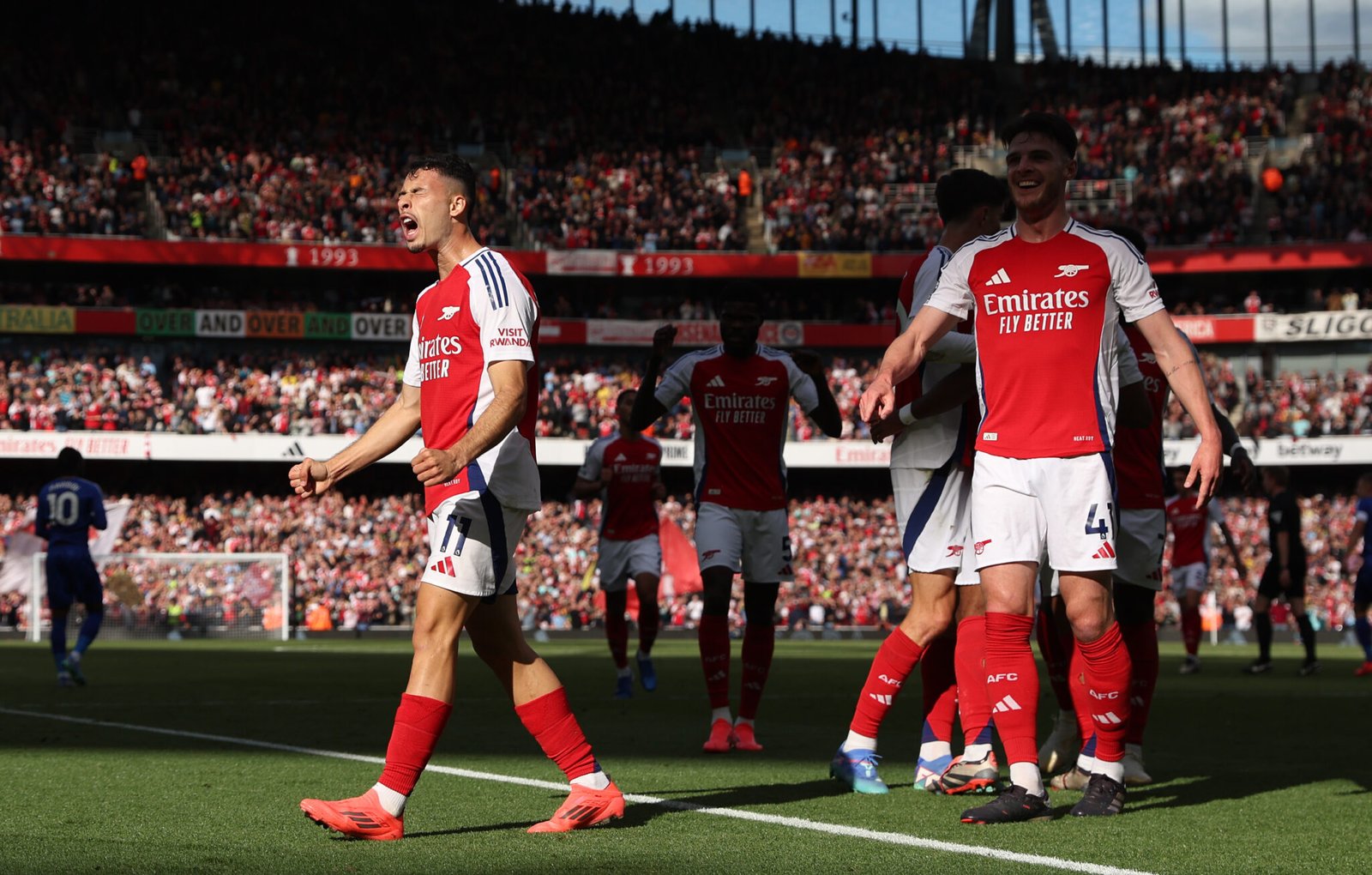 Gabriel Martinelli en el Emirates Stadium