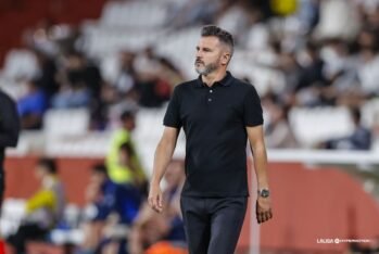 Iván Ania en el Estadio Carlos Belmonte