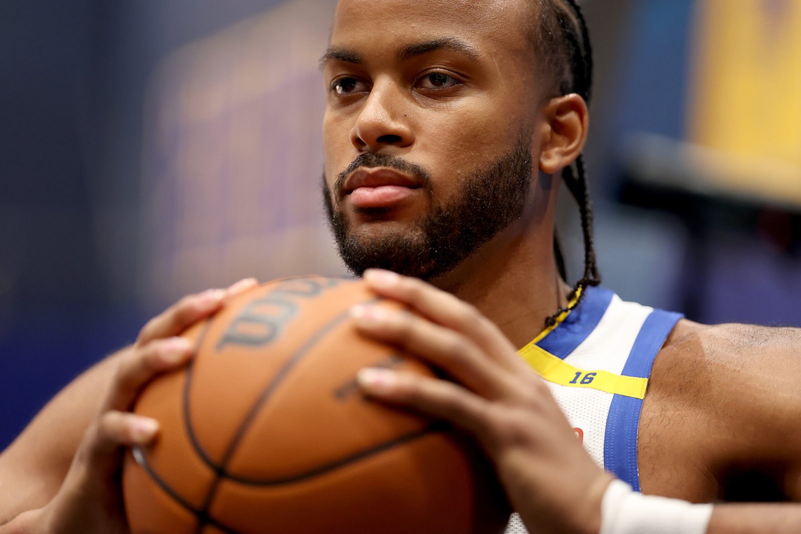 Moses Moody #4 de los Golden State Warriors en el media day de Warriors en el Chase Centerel 30 de Septiembre en San Francisco, California. (Fotografía: Ezra Shaw/Getty Images)