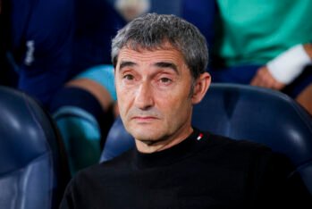 Ernesto Valverde en el banquillo