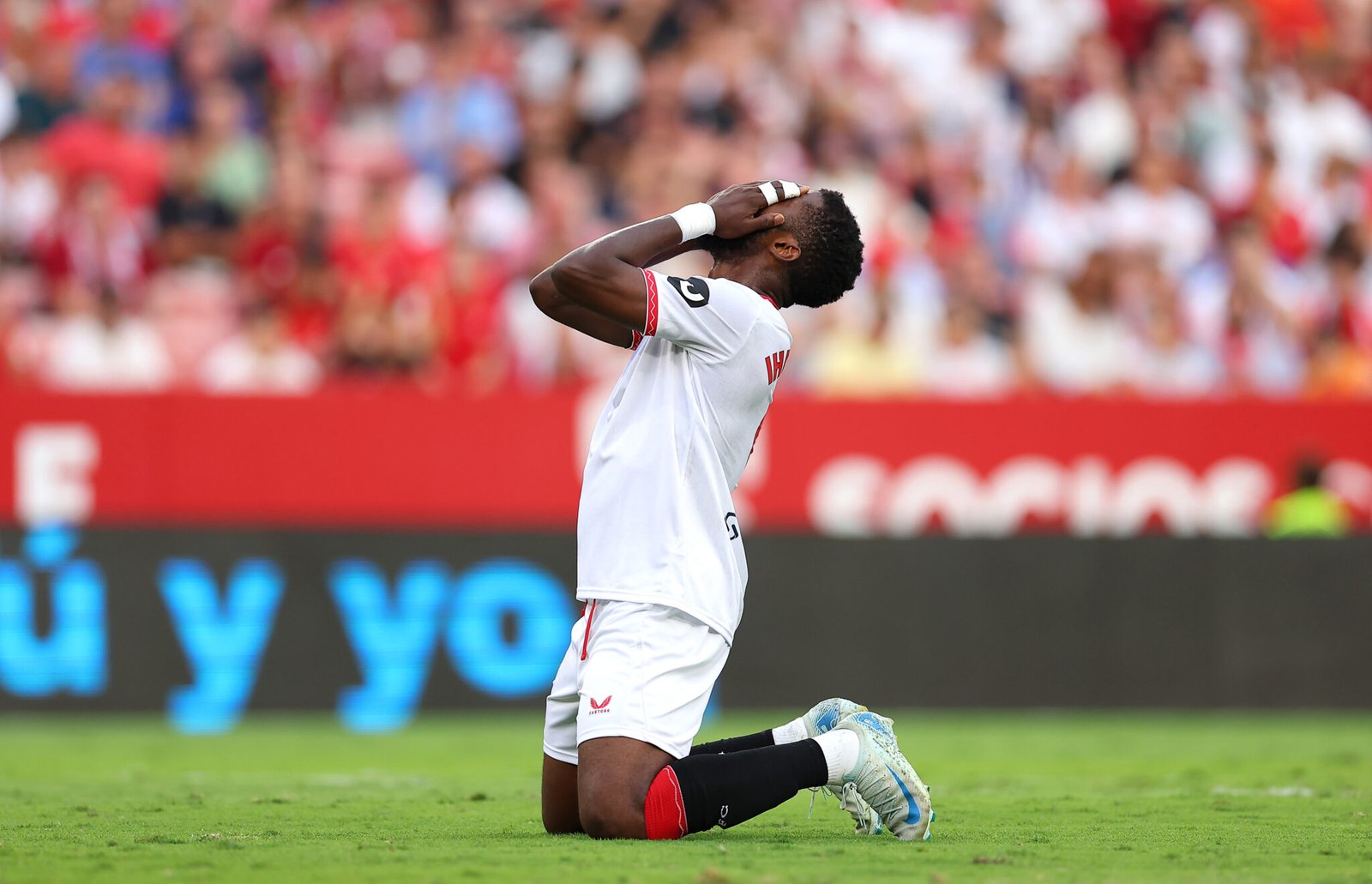 Kelechi Iheanacho en el partido Sevilla FC - Real Valladolid CF (Photo by Fran Santiago/Getty Images)