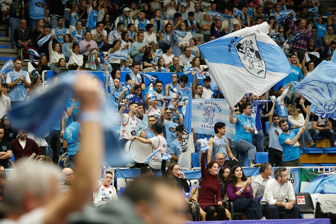 Afición del Río Breogán en el último partido de locales de los gallegos(Fotografía: Rio Breogán/X)