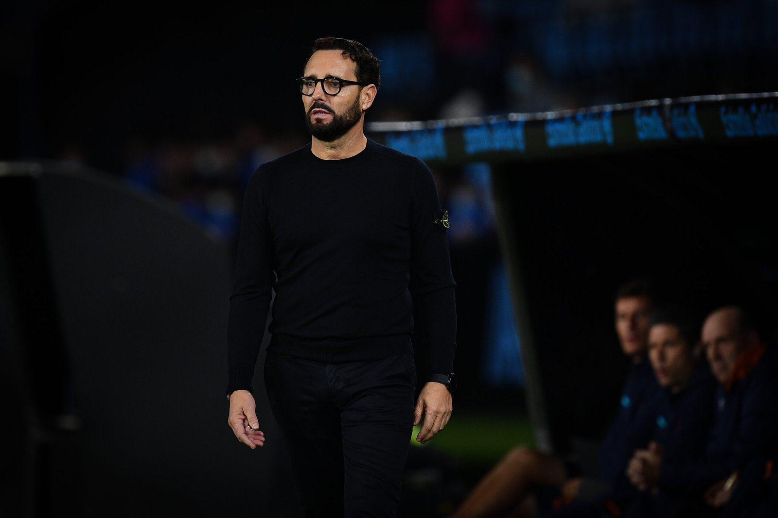 VIGO, ESPAÑA - 05 DE DICIEMBRE: El entrenador José Bordalás del Valencia CF reacciona durante el partido de La Liga Santander entre el RC Celta de Vigo y Valencia CF en Abanca-BalaÌdos el 5 de diciembre de 2021 en Vigo, España. (Foto de Octavio Passos/Getty Images)