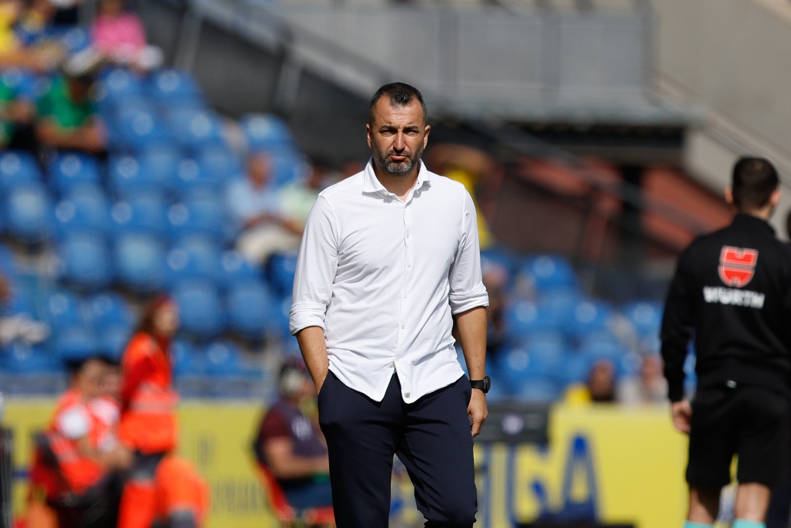 Diego Martínez durante el partido entre Las Palmas y Getafe. Foto: UD Las Palmas