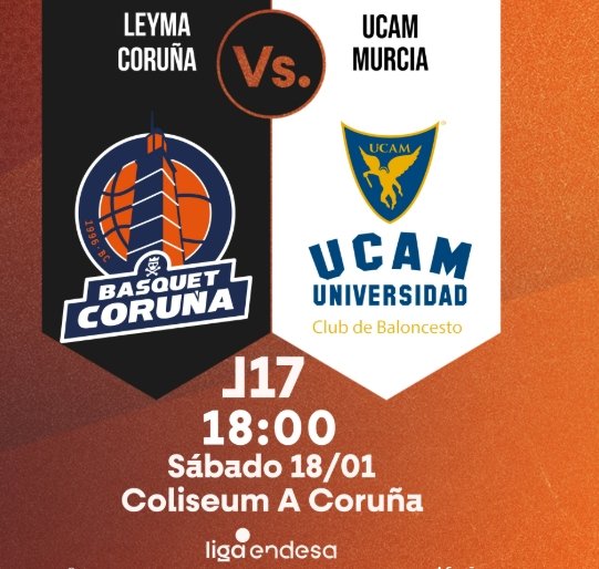 Leyma Coruña - UCAM Murcia. Fuente: Leyma Coruña "X"