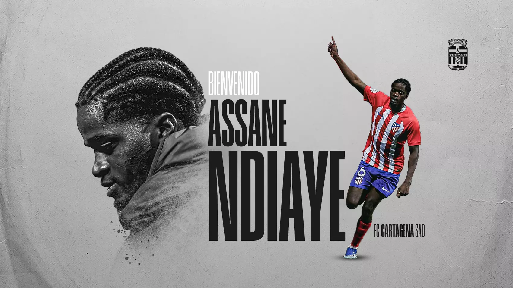 Assane Ndiaye ficha por el Cartagena. Fuente: FC Cartagena