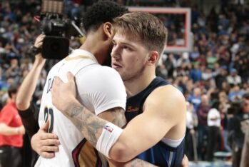 Luka Doncic y Anthony Davis. Fuente: SLAM