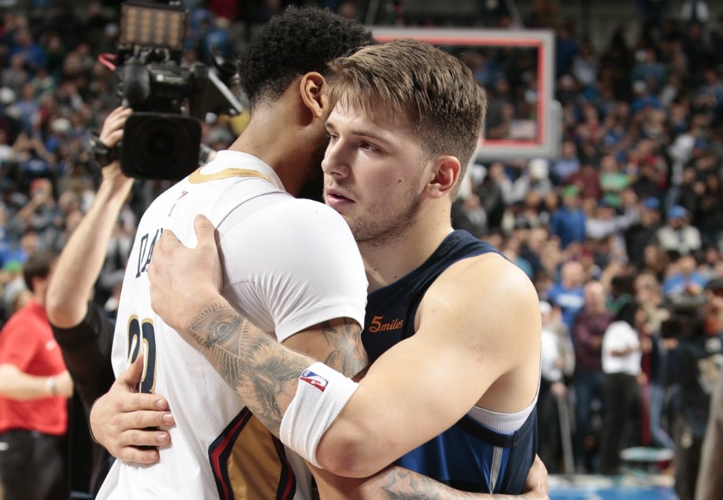 Luka Doncic y Anthony Davis. Fuente: SLAM