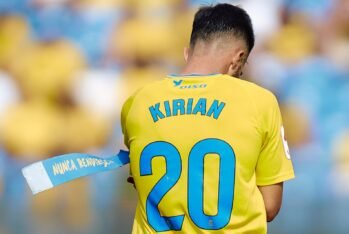 El mundo del fútbol se vuelca con Kirian Rodríguez. Foto: Gabriel Jiménez (@udlaspalmasfoto).