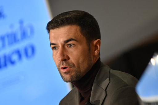 Gabi Fernández en la presentación como entrenador del Real Zaragoza