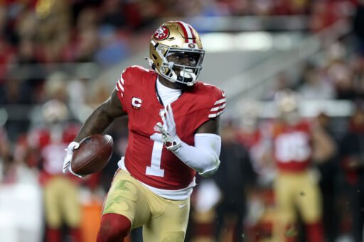 Deebo Samuel Sr. #1 con San Francisco 49ers contra Detroit Lions en el Levi's Stadium el 30 de Diciembre en Santa Clara, California. (Fotografía: Ezra Shaw/Getty Images)